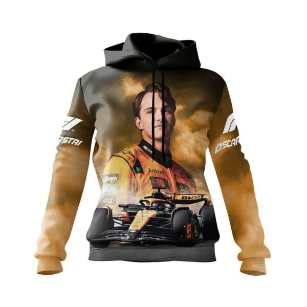 Худи женское с принтом «Оскар Пиастри. Пилот Формулы-1. Oscar Jack Piastri. Formula-1»