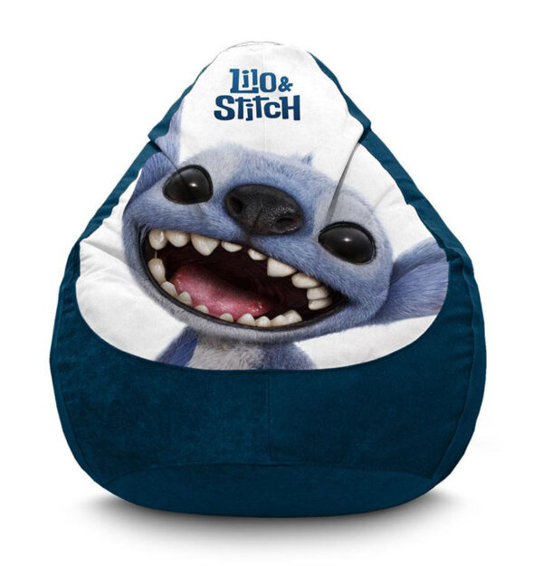 Кресло мешок с принтом «Лило и Стич. Озорной герой. Lilo and Stitch. Mischievous Hero»