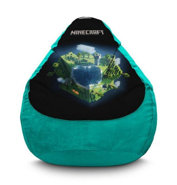 Крісло мішок з принтом «Майнкрафт. Острів. Minecraft. Island»