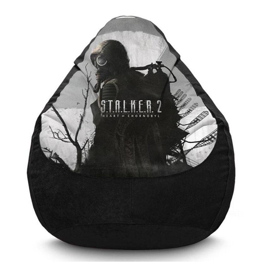 Крісло мішок з принтом «Сталкер. Гра. Зона Відчуження. Stalker. Game. Exclusion Zone»