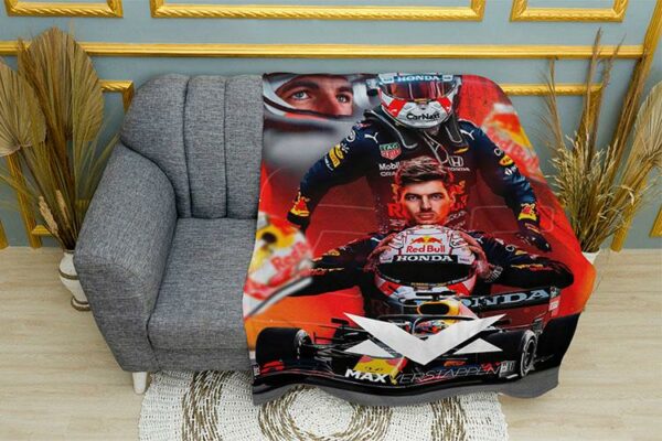 Плед «Макс Ферстаппен. Ред Булл. Формула-1. Max Verstappen. Red Bull. Formula-1»