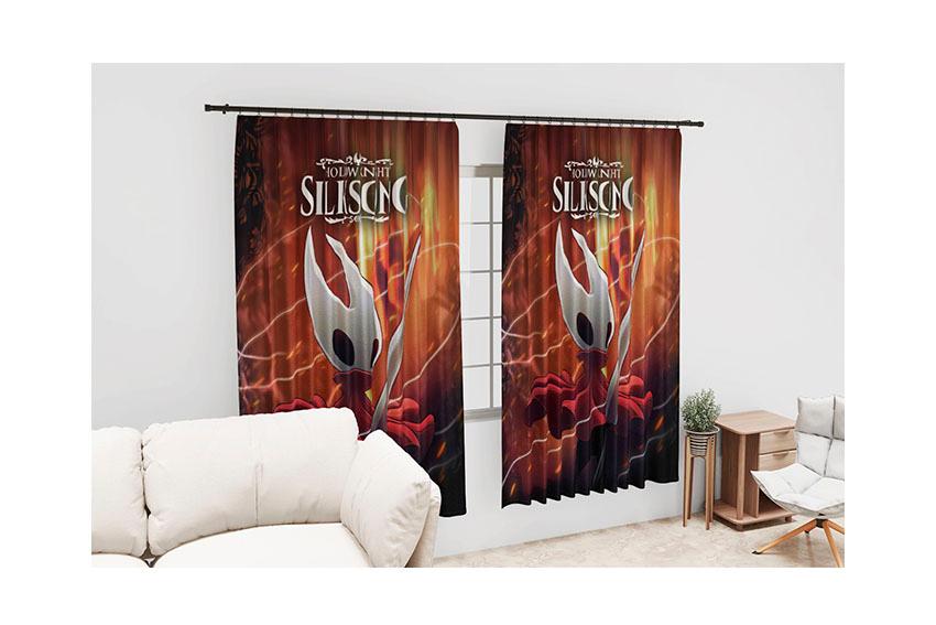 Штора с принтом «Маленький рыцарь. Little knight. Hollow Knight: Silksong»