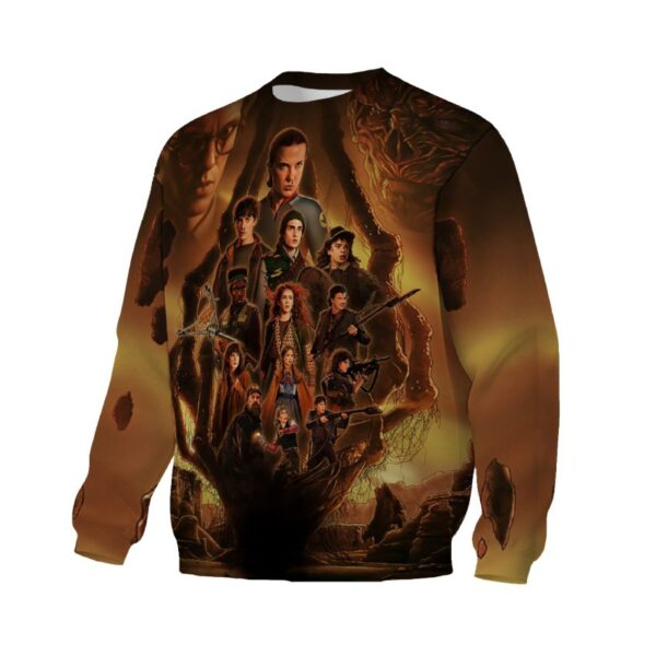 Свитшот унисекс с принтом «Очень странные дела. 5 сезон. Мир Ужасов. Stranger Things. Season 5. World of Horrors»