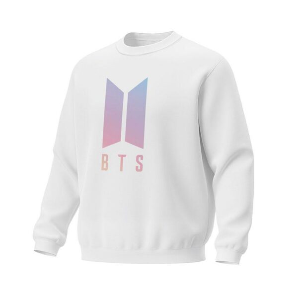 Свитшот унисекс с принтом «БТС. Яркое лого. BTS. Bright logo»