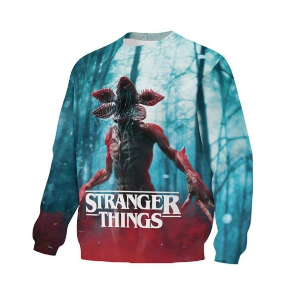 Свитшот унисекс с принтом «Очень странные дела. Демогоргон. Stranger Things. Demogorgon»