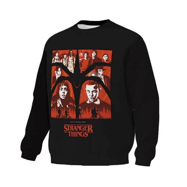Свитшот унисекс с принтом «Очень странные дела. Темный мир. Stranger Things. Dark World»