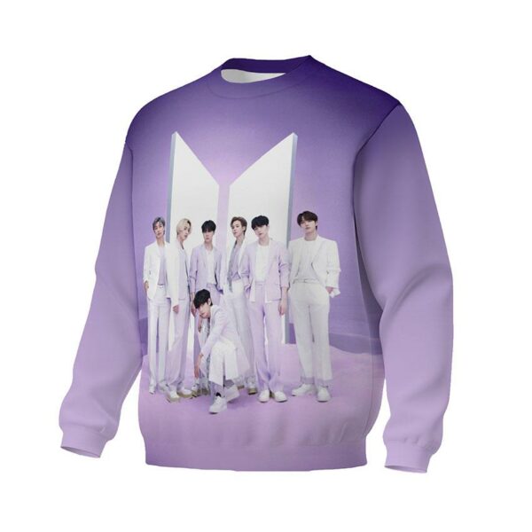 Світшот унісекс з принтом «Гурт БТС найкращі. BTS group the best. Korean group»