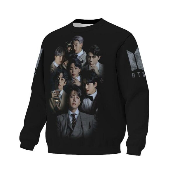 Світшот унісекс з принтом «Гурт БТС. BTS group»