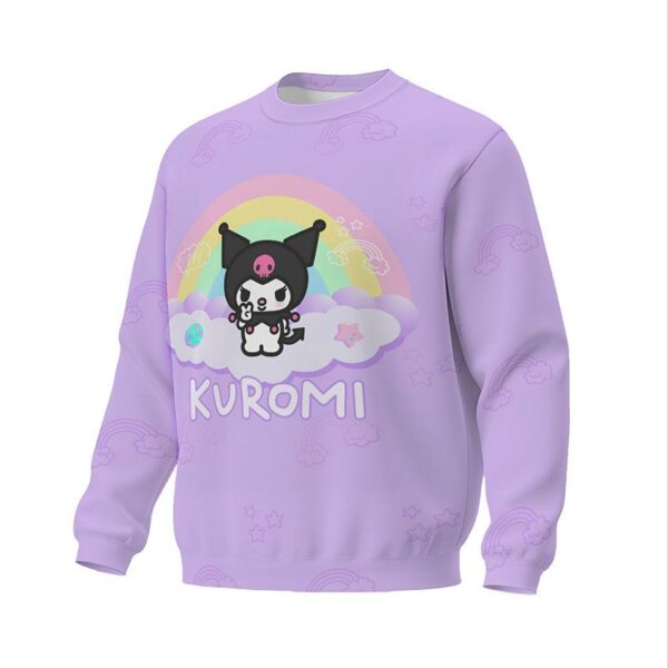 Свитшот унисекс с принтом «Куроми. Санрио. Kuromi. Sanrio»