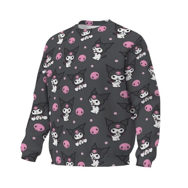 Світшот унісекс з принтом «Куромі. Темна естетика. Kuromi. Dark Aesthetic»