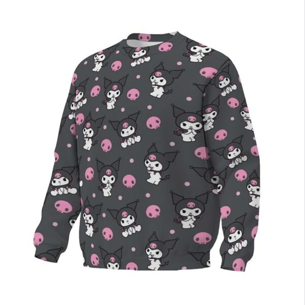 Свитшот унисекс с принтом «Куроми. Темная эстетика. Kuromi. Dark Aesthetic»