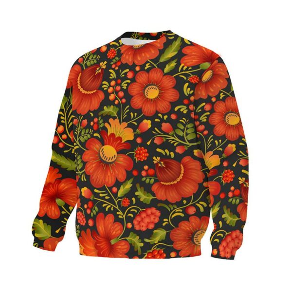 Світшот унісекс з принтом «Квітковий розпис. Floral painting»