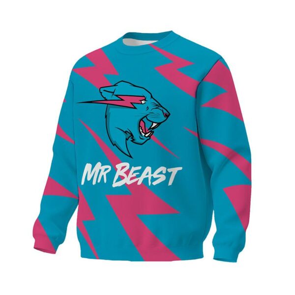 Світшот унісекс з принтом «Містер Біст. Грім. Mr.Beast. Thunder»