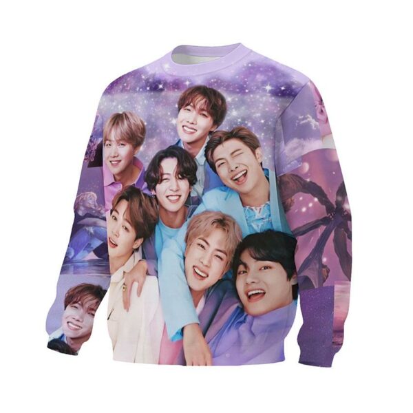 Світшот унісекс з принтом «Мрії з BTS. Dreams with BTS»