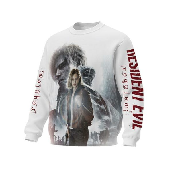 Світшот унісекс з принтом «Оселя Зла. Реквієм. Туман апокаліпсису. Resident Evil. Requiem. Apocalypse Fog»