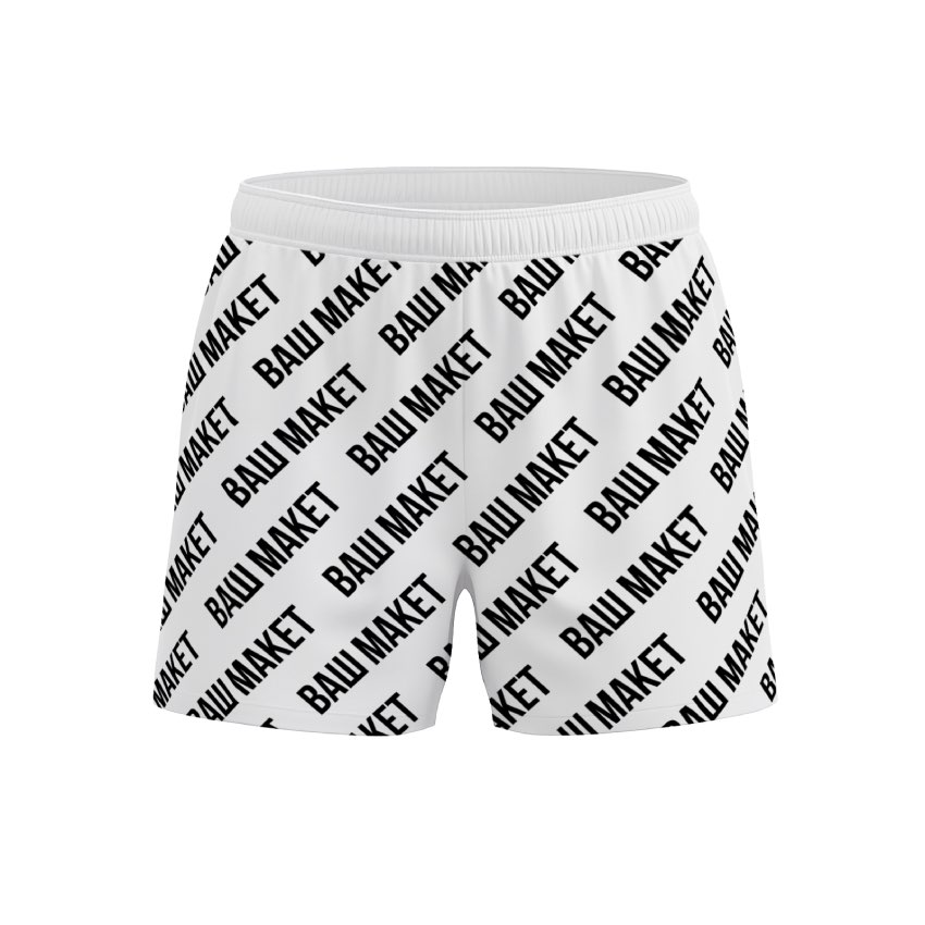 Шорты спортивные мужские с собственным принтом