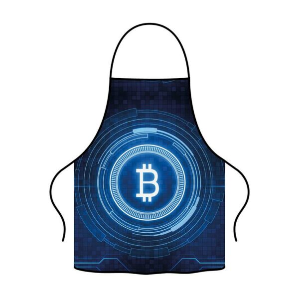 Фартух з принтом «Біткойн. Технології майбутнього. Bitcoin. Future Technologie»