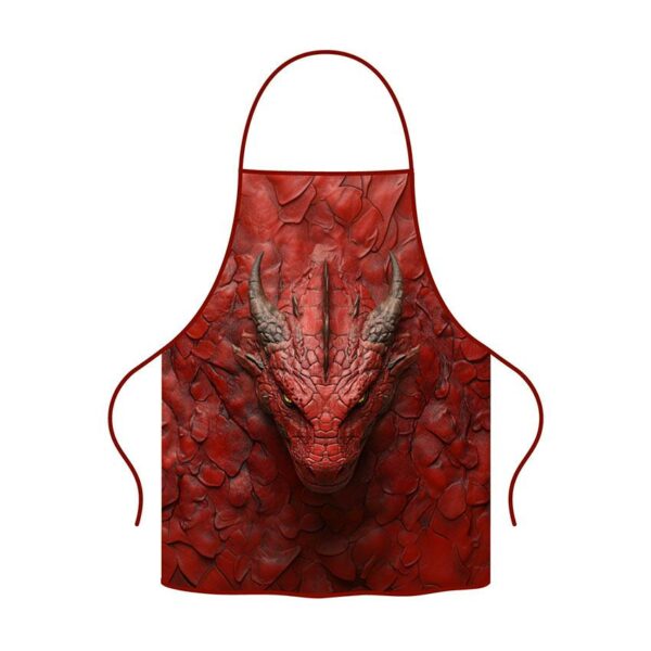 Фартух з принтом «Червоний дракон. Red Dragon»