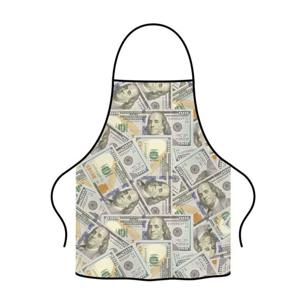 Фартух з принтом «Долари. Безкінечні купюри. Dollars. Endless Bills»