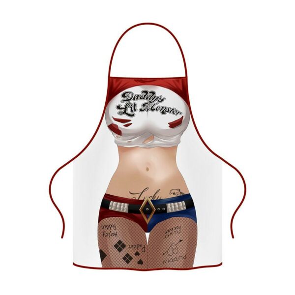 Фартух з принтом «Харлі Квін. Бунтарський образ. Harley Quinn. Rebel Look»