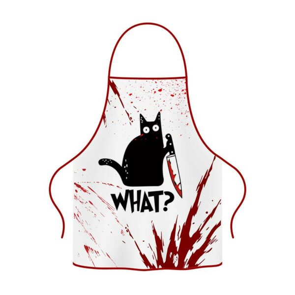 Фартук с принтом «Кот с ножом. Cat with Knife»