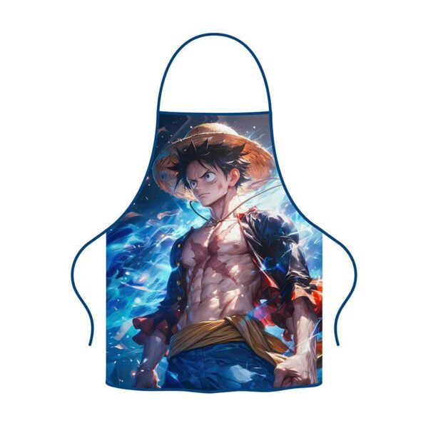 Фартух з принтом «Луффі на космічному фоні. Ван Піс. Lufie on the space background. One Piece»