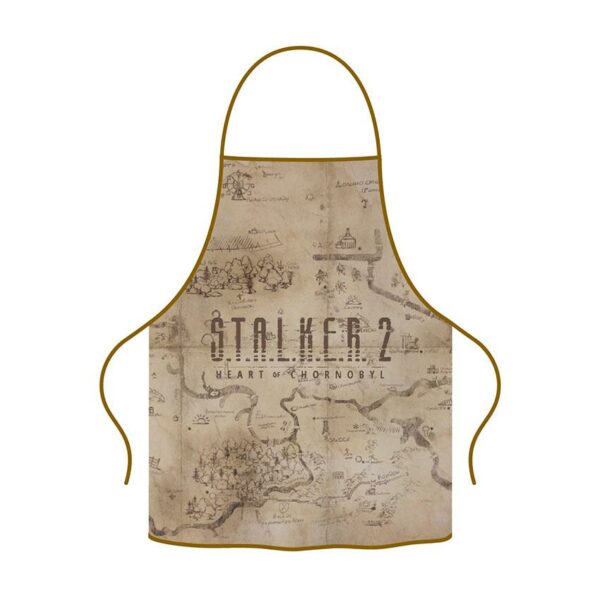 Фартух з принтом «Мапа Зони. Сталкер 2. Серце Чорнобиля. Map Zone. S.T.A.L.K.E.R 2. Heart of Chernobyl»