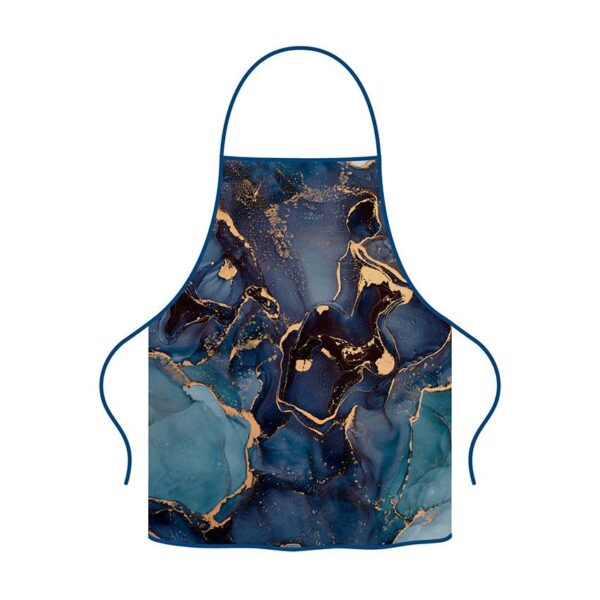 Фартух з принтом «Мармур темно-синій. The marble is dark blue»