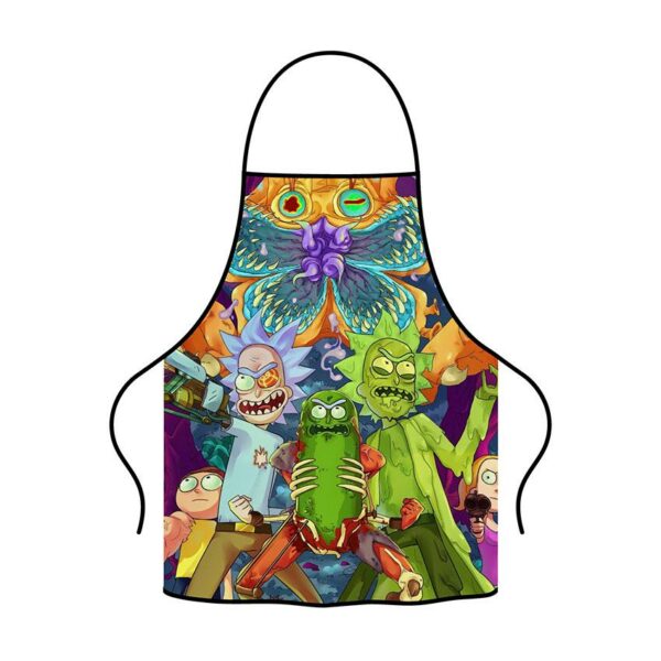 Фартух з принтом «Рік та Морті. Відомий мультсеріал. Rick and Morty. Famous animated series»