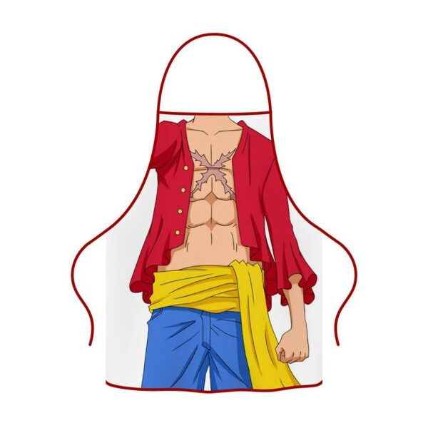 Фартух з принтом «Відважний Луффі. Ван Піс. Brave Luffy. One Piece»