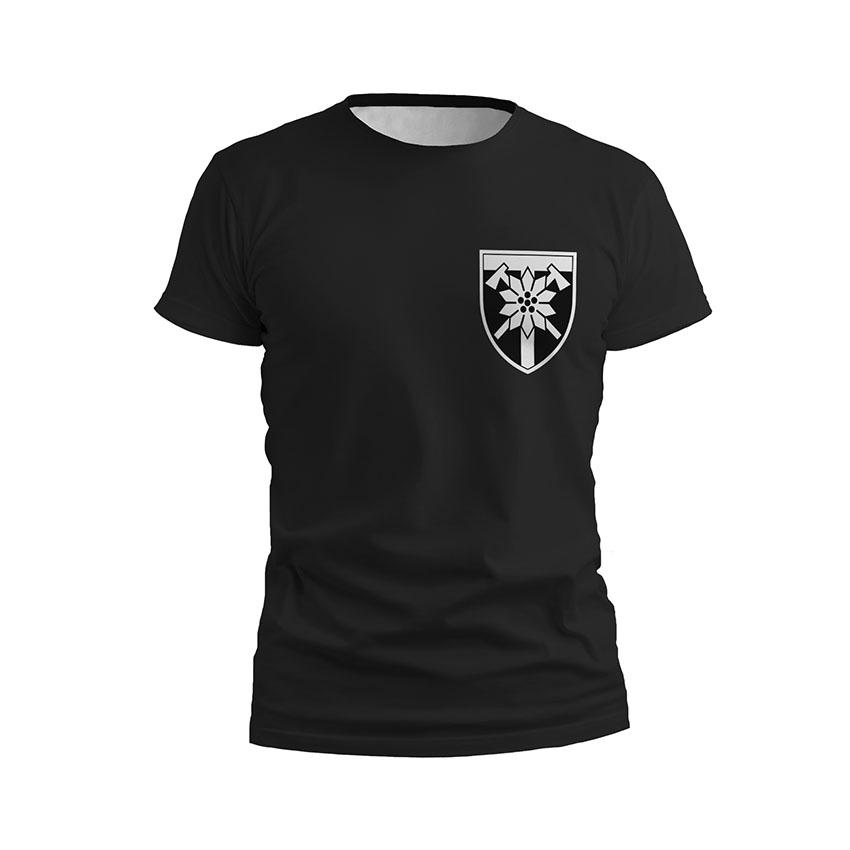 Футболка чоловіча спортивна з принтом «128-ма окрема гірсько-штурмова бригада. Альпініст. Climber»