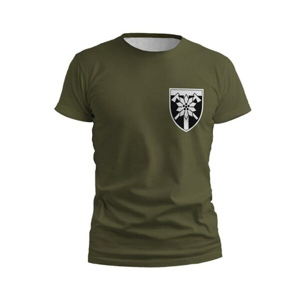 Футболка чоловіча спортивна з принтом «128-ма окрема гірсько-штурмова бригада. Альпініст. Climber»