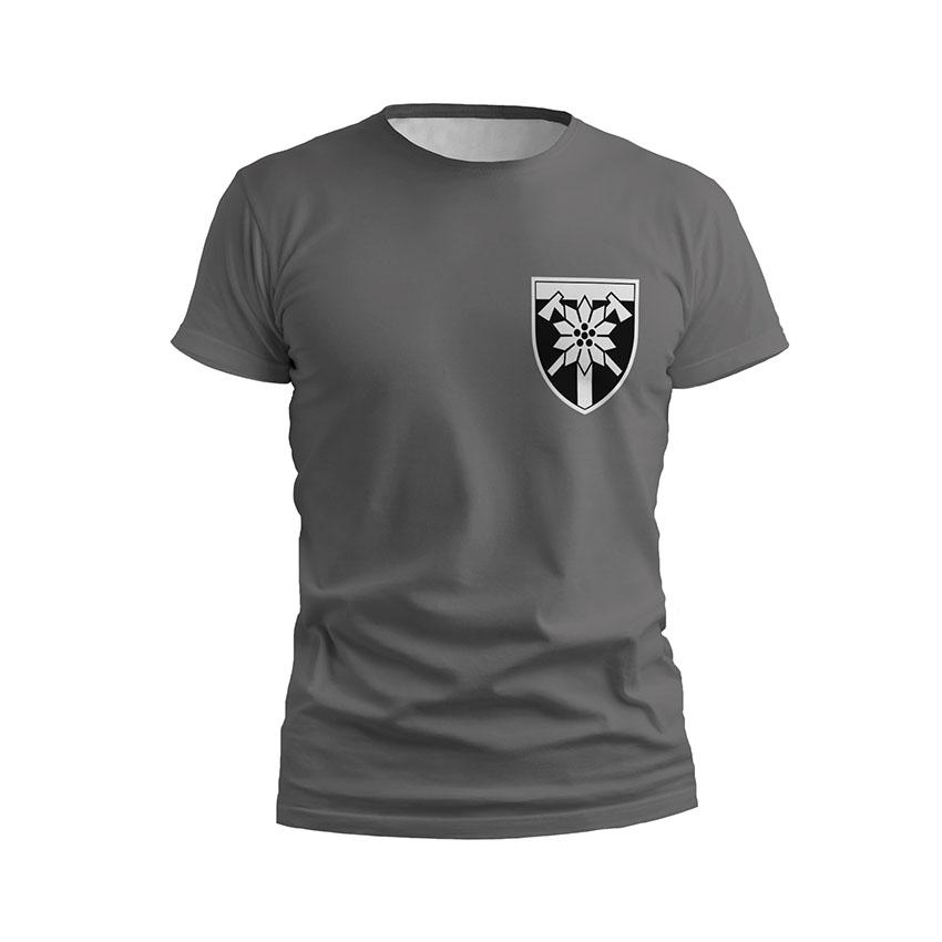 Футболка чоловіча спортивна з принтом «128-ма окрема гірсько-штурмова бригада. Альпініст. Climber»