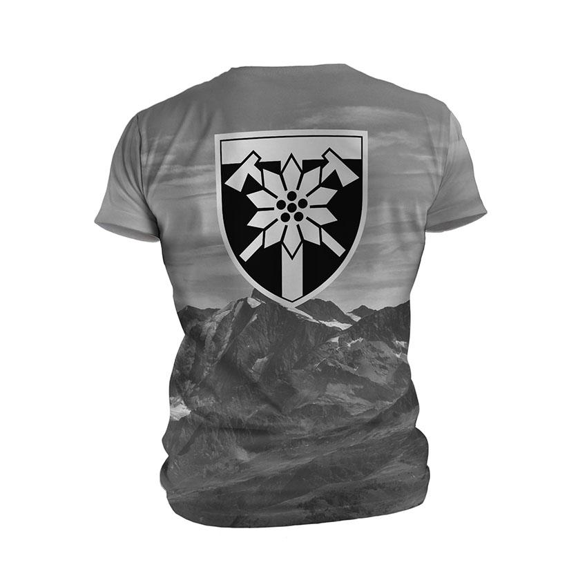 Футболка чоловіча спортивна з принтом «128-ма окрема гірсько-штурмова бригада. Незламність. Indestructibility»