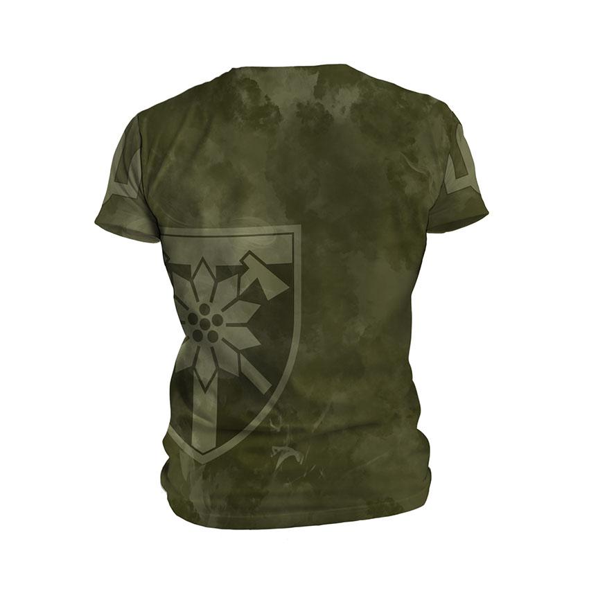 Футболка чоловіча спортивна з принтом «128-ма окрема гірсько-штурмова бригада. Тактичний стиль. Tactical style»