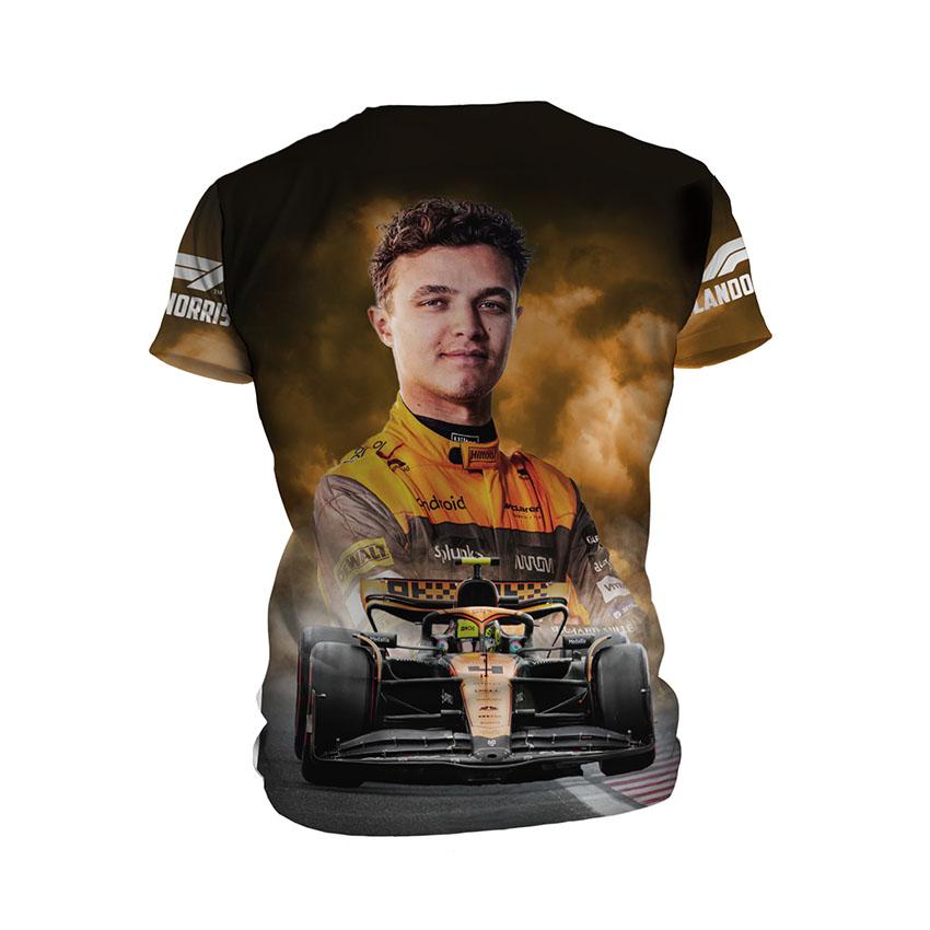 Футболка мужская спортивная с принтом «Ландо Норрис. Драйв. Формула-1. Lando Norris. Drive. Formula-1»