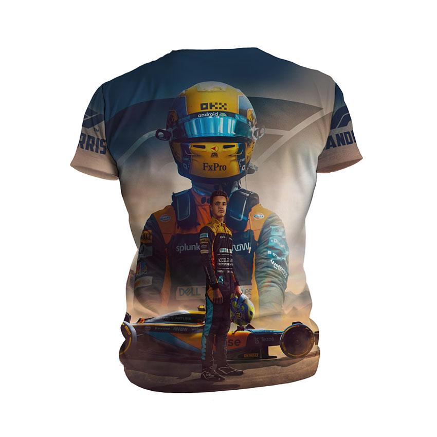 Футболка чоловіча спортивна з принтом «Ландо Норріс. Зірка Формули-1. Lando Norris. Formula-1 Star»