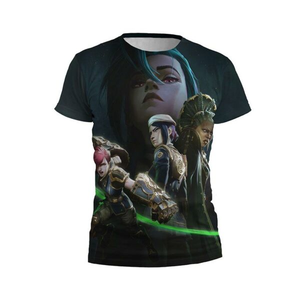 Футболка детская спортивная с принтом «Аркейн. Динамика приключений. Arcane. Adventure Dynamics»