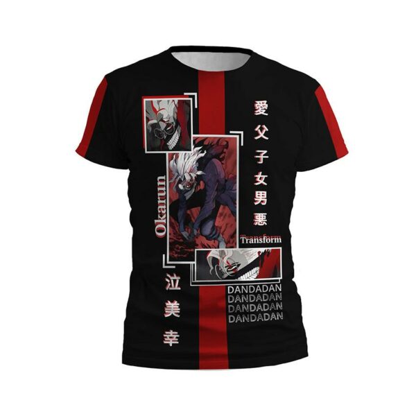 Футболка дитяча спортивна з принтом «Дандадан. Перевтілення Окаруна. Dandadan. Okarun's transformation»