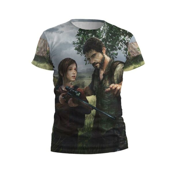 Футболка дитяча спортивна з принтом «Джоел та Еллі. Останні з нас. Виживання. Joel and Ellie. The Last of Us. Survival»