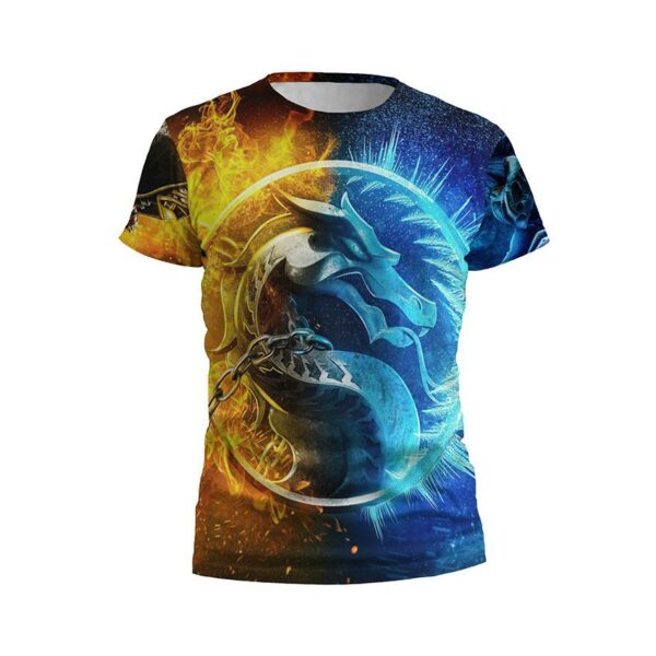 Футболка дитяча спортивна з принтом «Мортал Комбат. Енергія стихій. Mortal Kombat. Elemental Power»