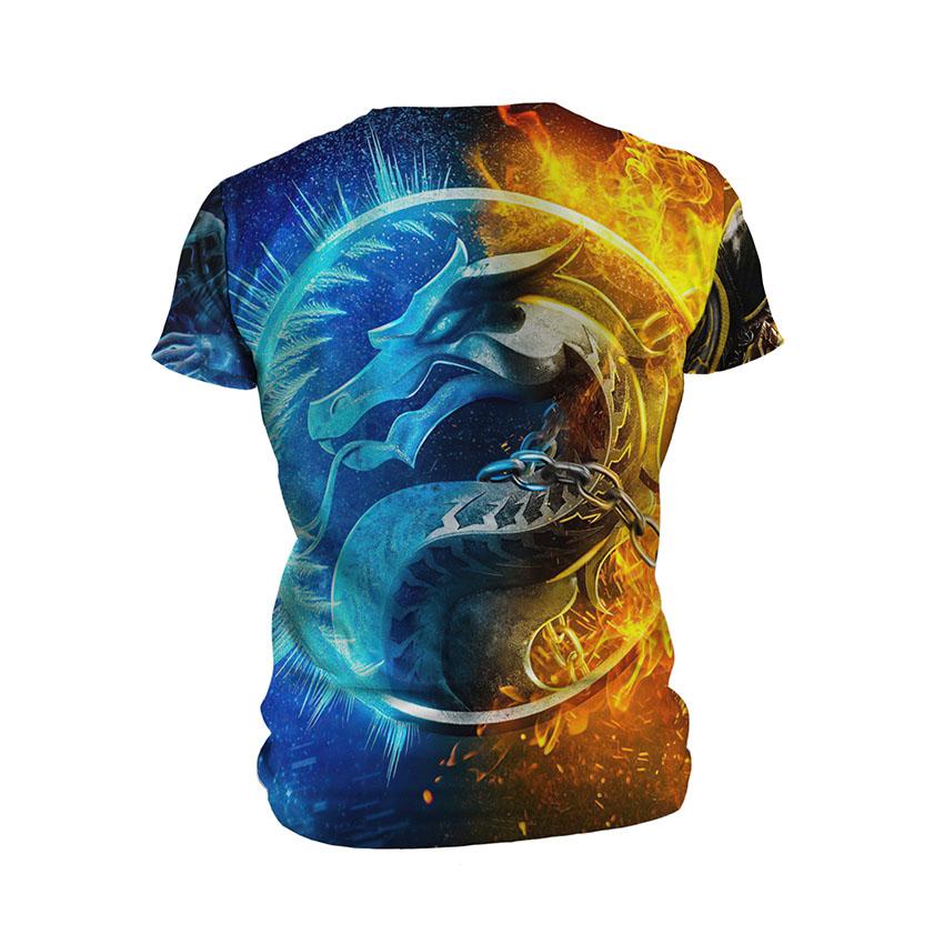 Футболка дитяча спортивна з принтом «Мортал Комбат. Енергія стихій. Mortal Kombat. Elemental Power»