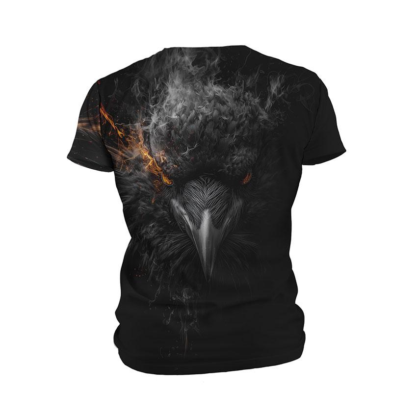 Футболка дитяча спортивна з принтом «Готичний ворон. Gothic Crows»