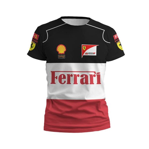 Футболка дитяча спортивна з принтом «Команда Феррарі. Формула-1. Ferrari Team. Formula-1»