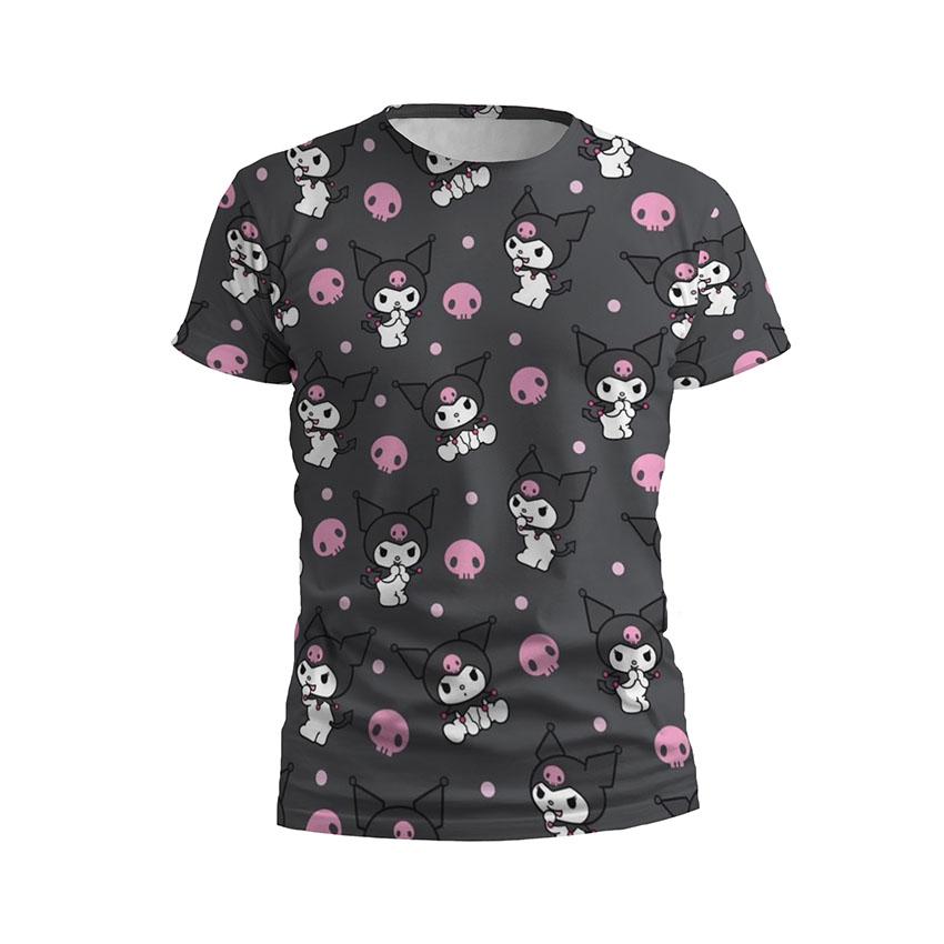 Футболка дитяча спортивна з принтом «Куромі. Темна естетика. Kuromi. Dark Aesthetic»