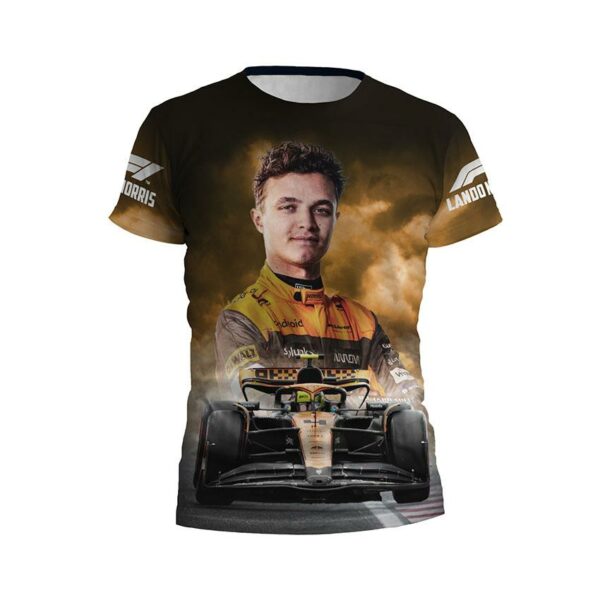 Футболка дитяча спортивна з принтом «Ландо Норріс. Драйв. Формула-1. Lando Norris. Drive. Formula-1»