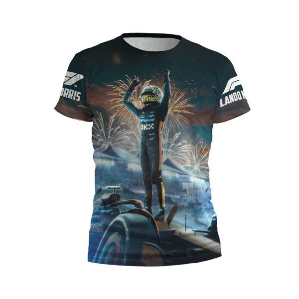 Футболка дитяча спортивна з принтом «Ландо Норріс. Перемога. Формула-1. Lando Norris. Victory. Formula-1»