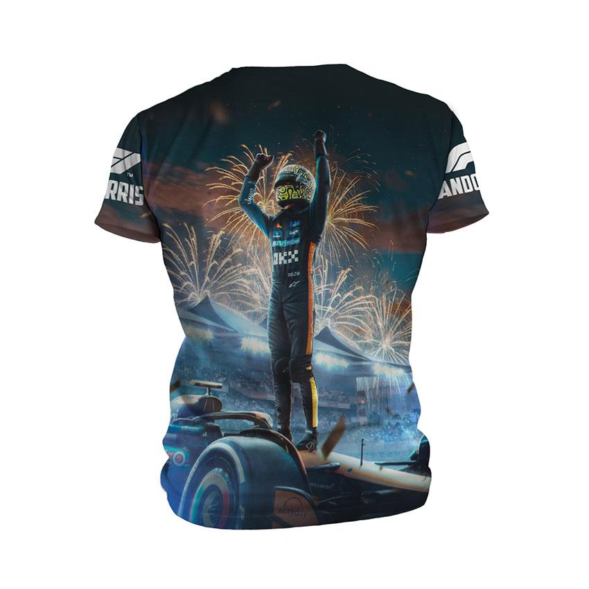 Футболка дитяча спортивна з принтом «Ландо Норріс. Перемога. Формула-1. Lando Norris. Victory. Formula-1»