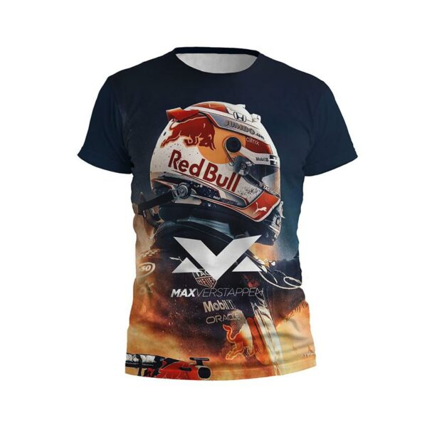 Футболка дитяча спортивна з принтом «Макс Ферстаппен. Чемпіон Формули-1. Max Verstappen. Champion Formula-1»