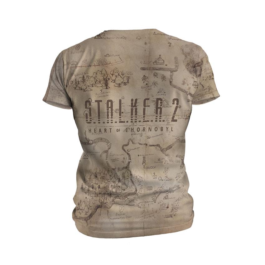 Футболка дитяча спортивна з принтом «Мапа Зони. Сталкер 2. Серце Чорнобиля. Map Zone. S.T.A.L.K.E.R 2. Heart of Chernobyl»